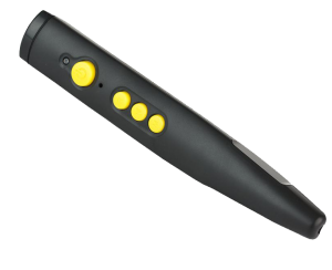 Black Pen shape with yellow buttons